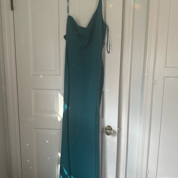 Fiona Formal One-Shoulder High Slit Dress - Picture 2 of 4